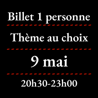 Billet 1 personne : 9 mai 2026